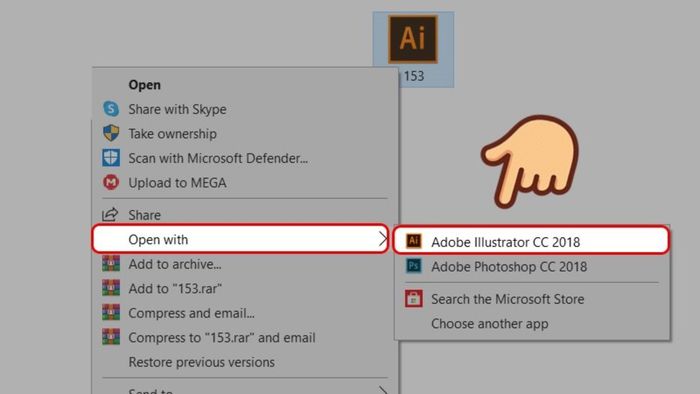 Hướng dẫn chuyển file EPS sang PSD bằng Adobe Illustrator - Bước 1